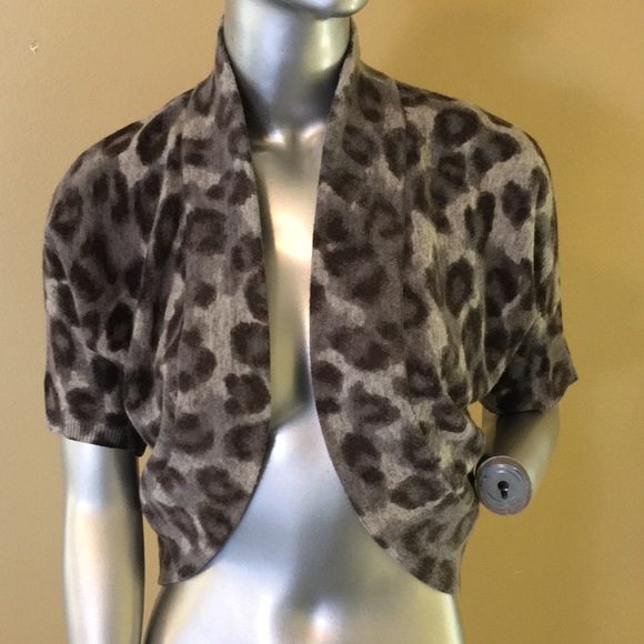 Banana Republic Leopard Print Bolero Coverup - Picture 3 of 11